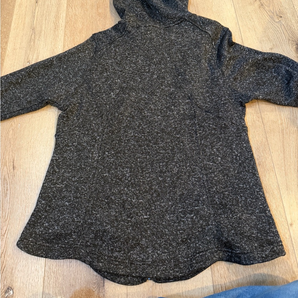 Eddie Bauer Black and Gray Zip-Up Sweater XL - Picture 2 of 8
